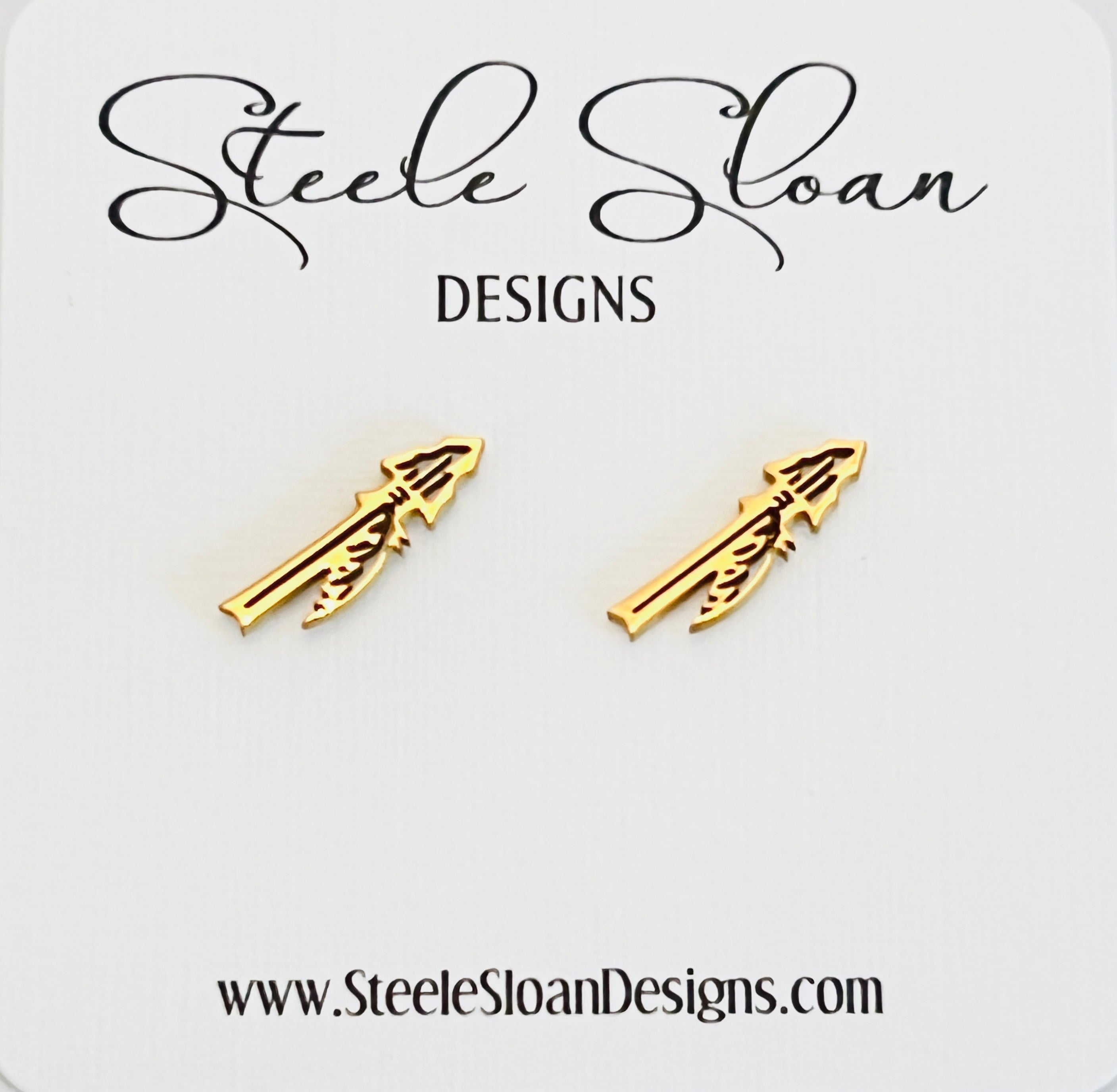 FSU Fear the Spear Logo Earrings Florida State Gift