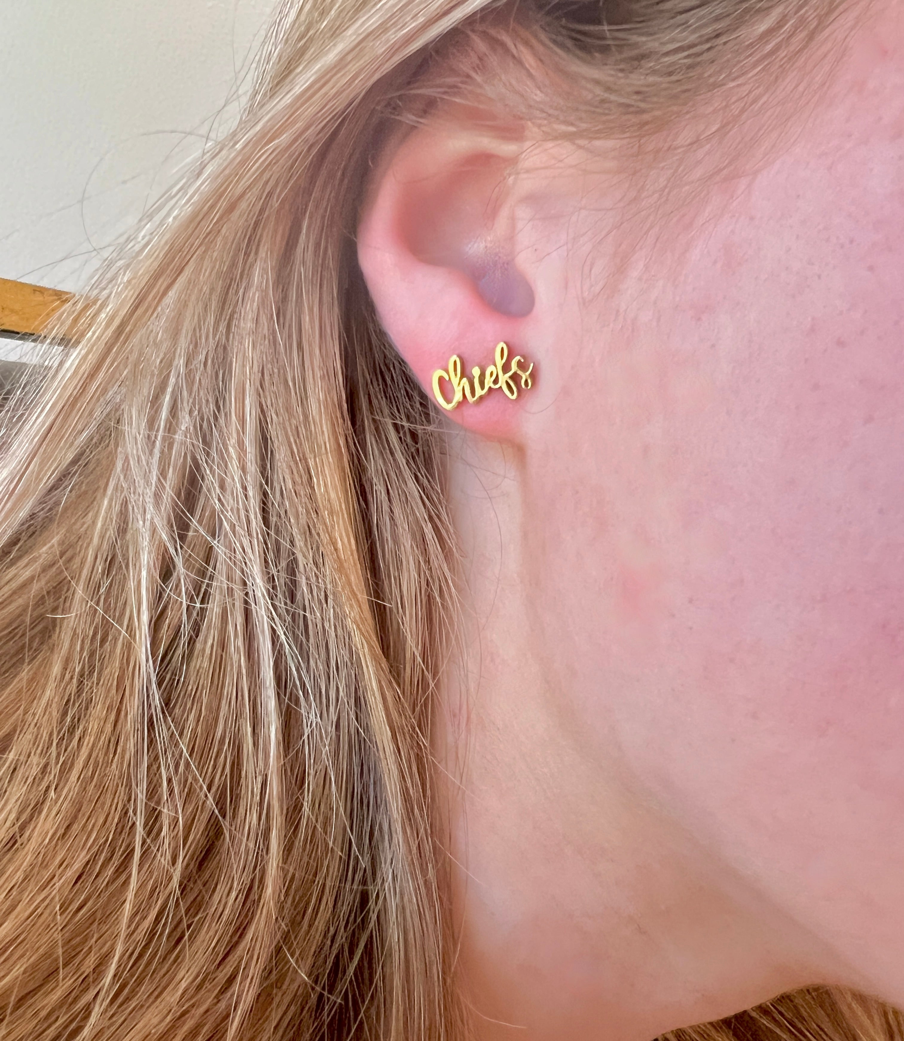 Chiefs Chiefs Earrings Go Chiefs Gift for Chiefs Fan Chiefs Football Team Mom Gift