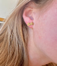 Chiefs Chiefs Earrings Go Chiefs Gift for Chiefs Fan Chiefs Football Team Mom Gift