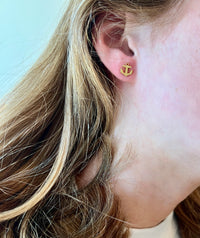 Anchor earrings - Gold Hypoallergenic Tarnish Resistant