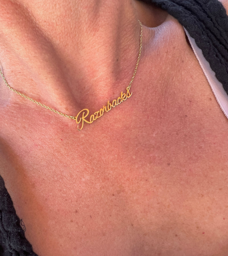 Arkansas Razorbacks Necklace - Razorback GameDay Perfect Gift for Razorback Fans