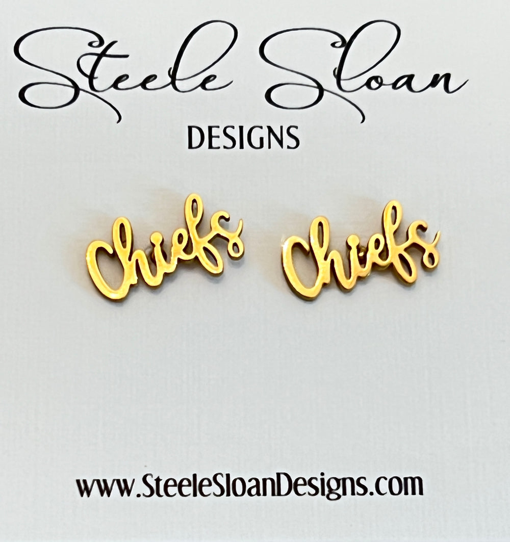 Chiefs Chiefs Earrings Go Chiefs Gift for Chiefs Fan Chiefs Football Team Mom Gift