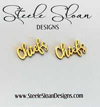 Chiefs Chiefs Earrings Go Chiefs Gift for Chiefs Fan Chiefs Football Team Mom Gift