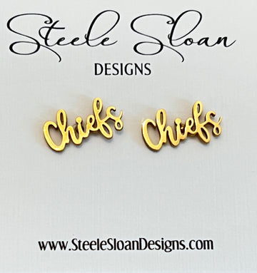 Chiefs Chiefs Earrings Go Chiefs Gift for Chiefs Fan Chiefs Football Team Mom Gift