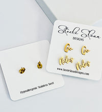 Go Noles Cute Game Day Earrings Seminole Fans FSU Gift Florida State Bound Hypoallergenic Earrings FSU Graduation Gift