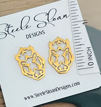 NEW! Arkansas Razorbacks Logo Stud Earrings Hypoallergenic Earrings Go Hogs!