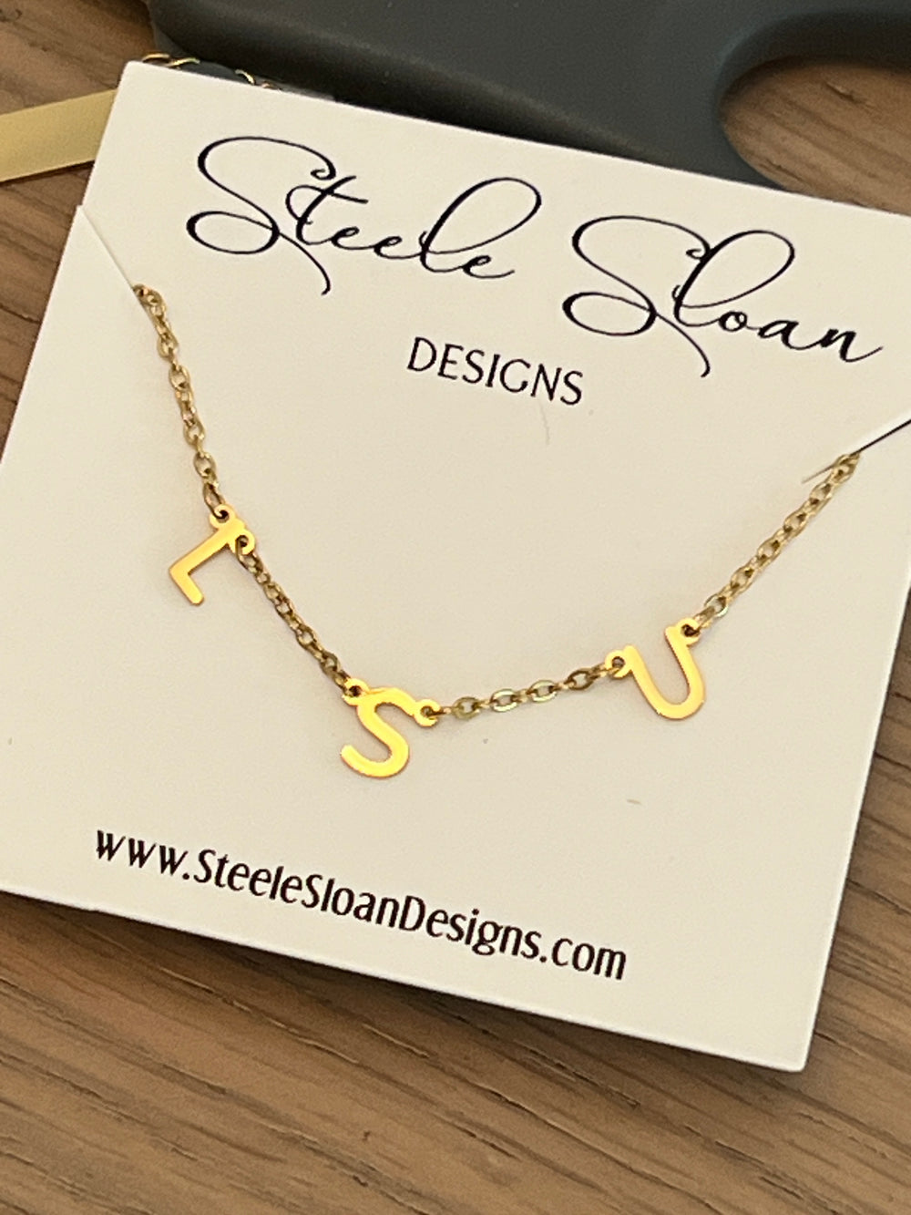Louisiana State University Gift LSU Charm Necklace Gold LSU Necklace Layer Necklace perfect for Geaux Tiger Fans Tarnish Resistant