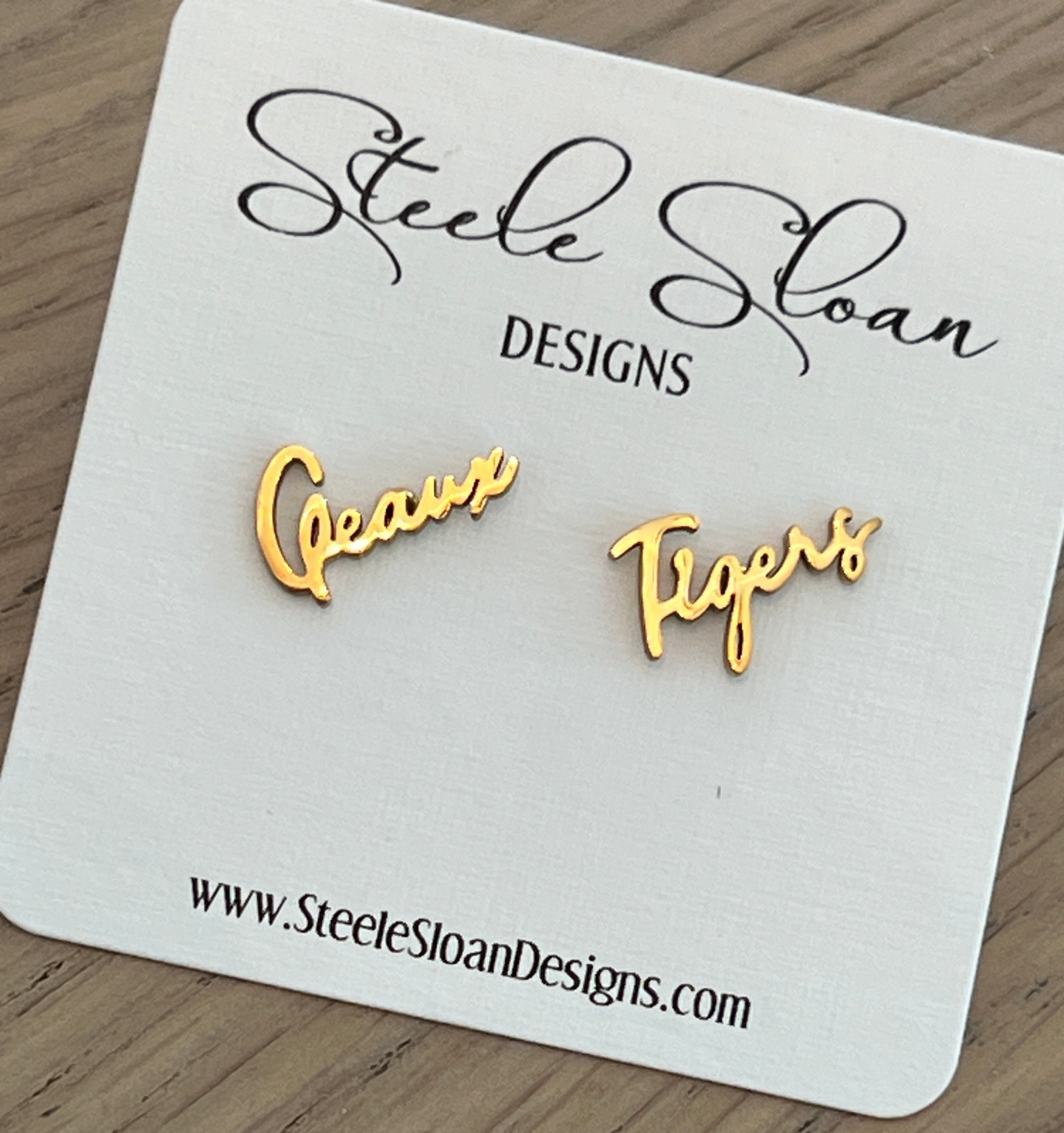 LSU "Geaux Tigers" Earrings Hypoallergenic Perfect LSU Gift