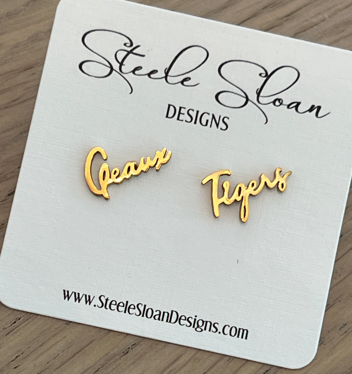 LSU "Geaux Tigers" Earrings Hypoallergenic Perfect LSU Gift