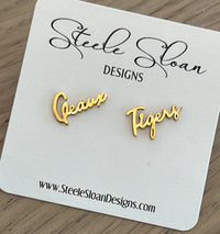 LSU "Geaux Tigers" Earrings Hypoallergenic Perfect LSU Gift