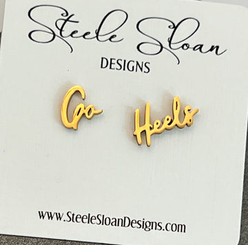 Go Heels Earrings Perfect Gift for TarHeels Fans UNC Gameday