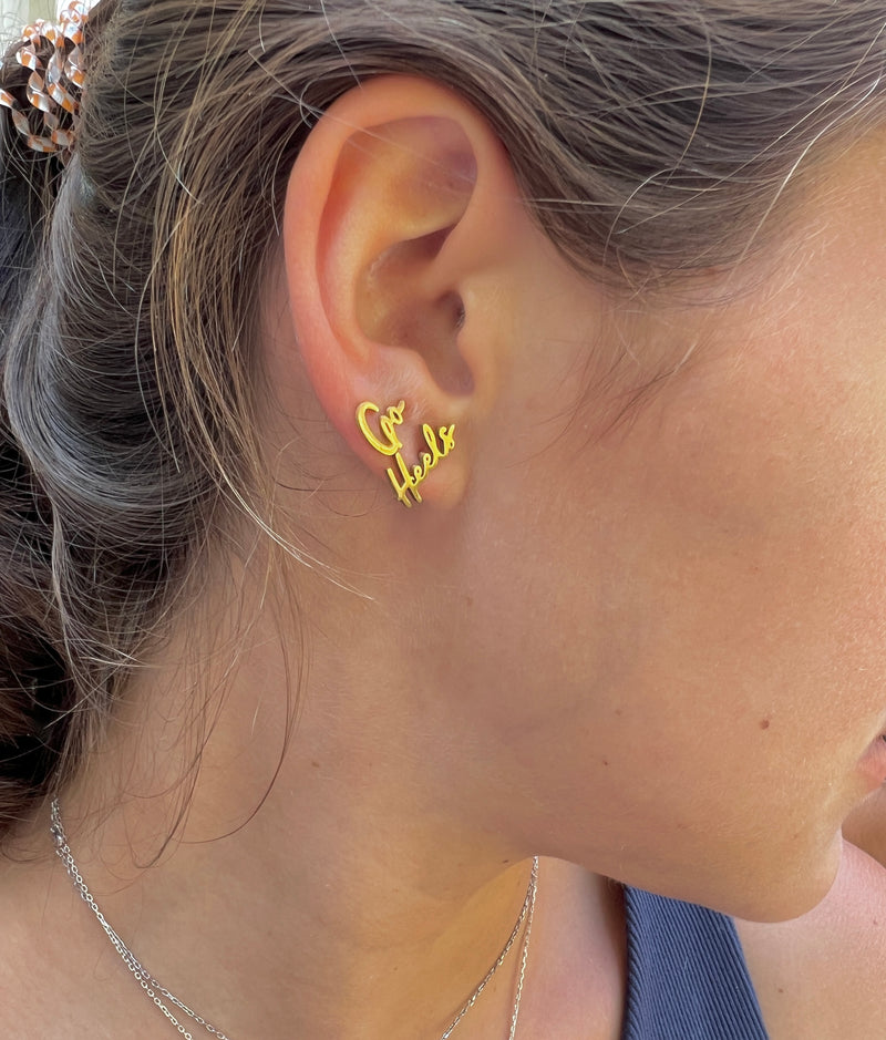 Go Heels Earrings Perfect Gift for TarHeels Fans UNC Gameday