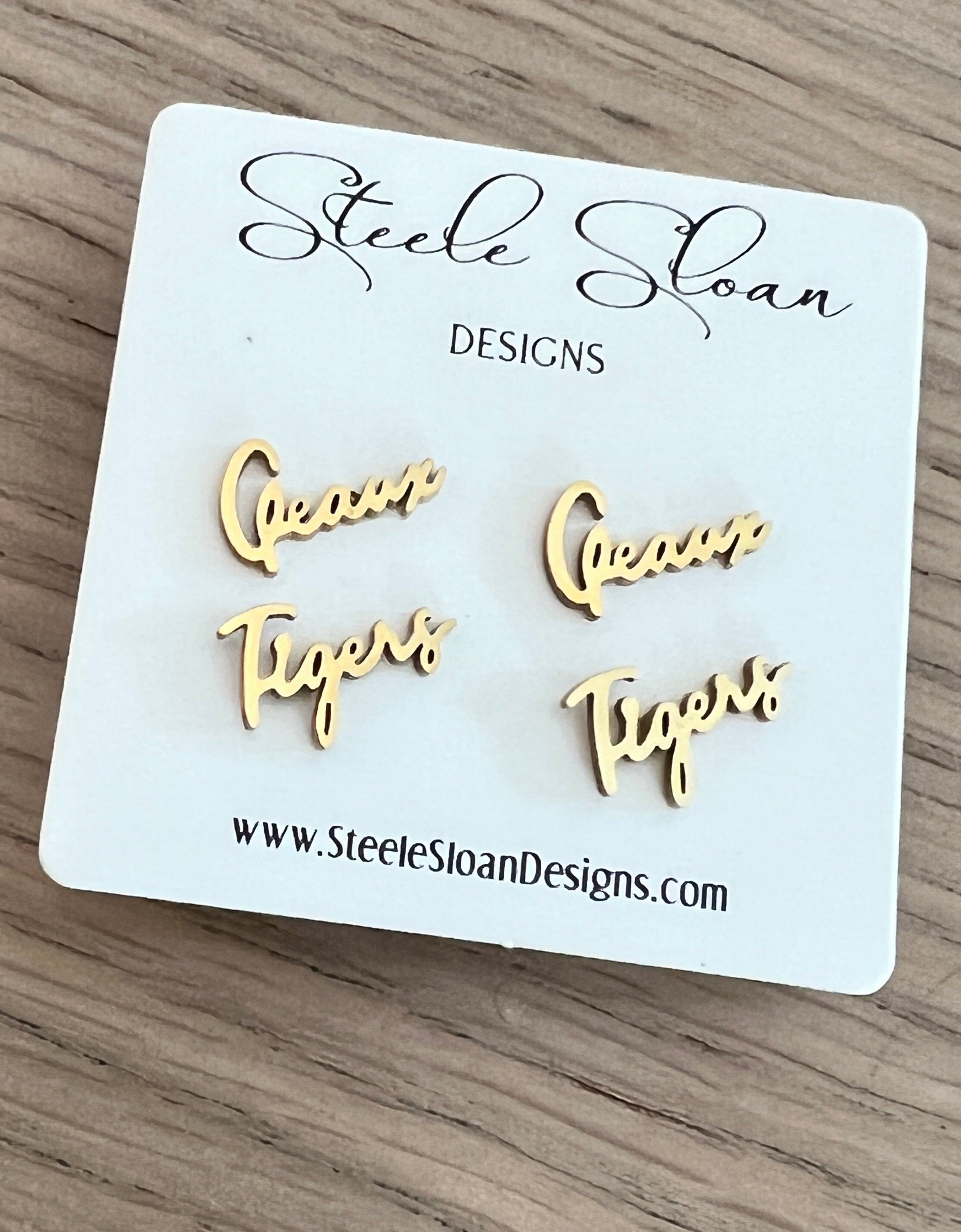 LSU "Geaux Tigers" Earrings Hypoallergenic Perfect LSU Gift