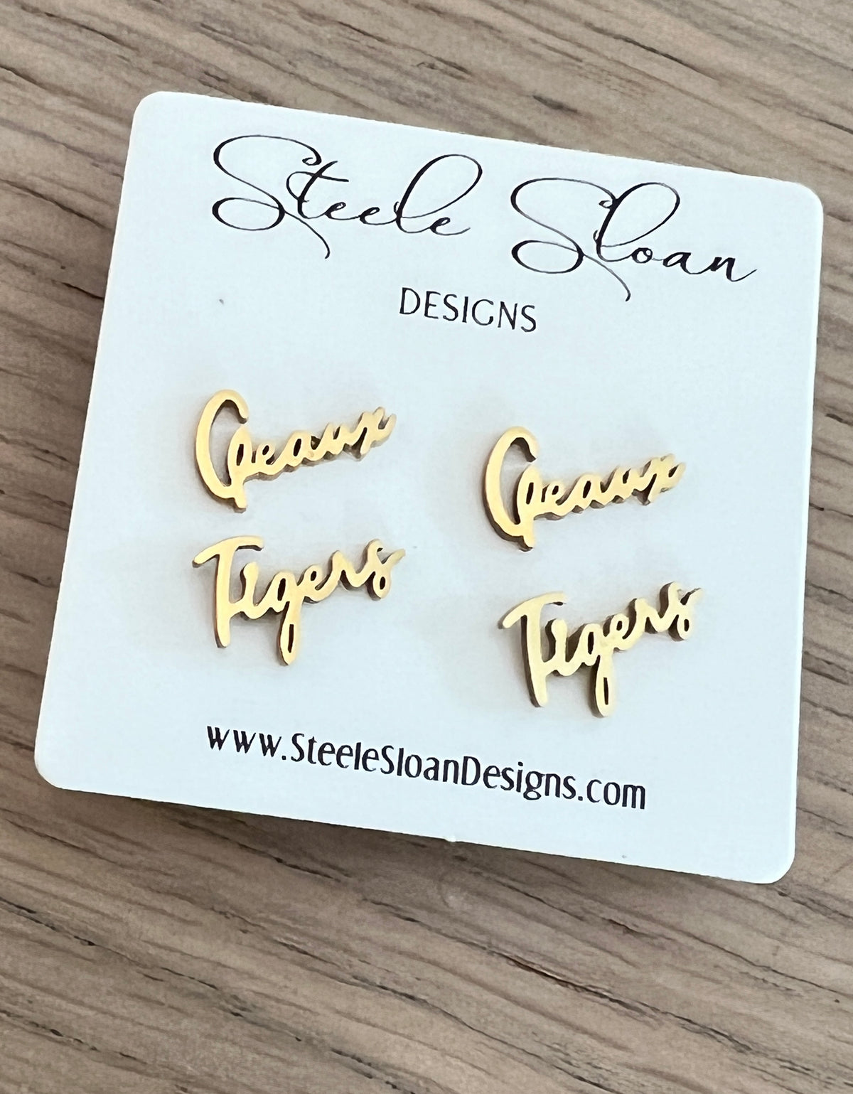 LSU "Geaux Tigers" Earrings Hypoallergenic Perfect LSU Gift