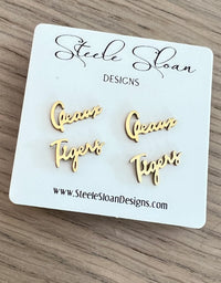 LSU "Geaux Tigers" Earrings Hypoallergenic Perfect LSU Gift