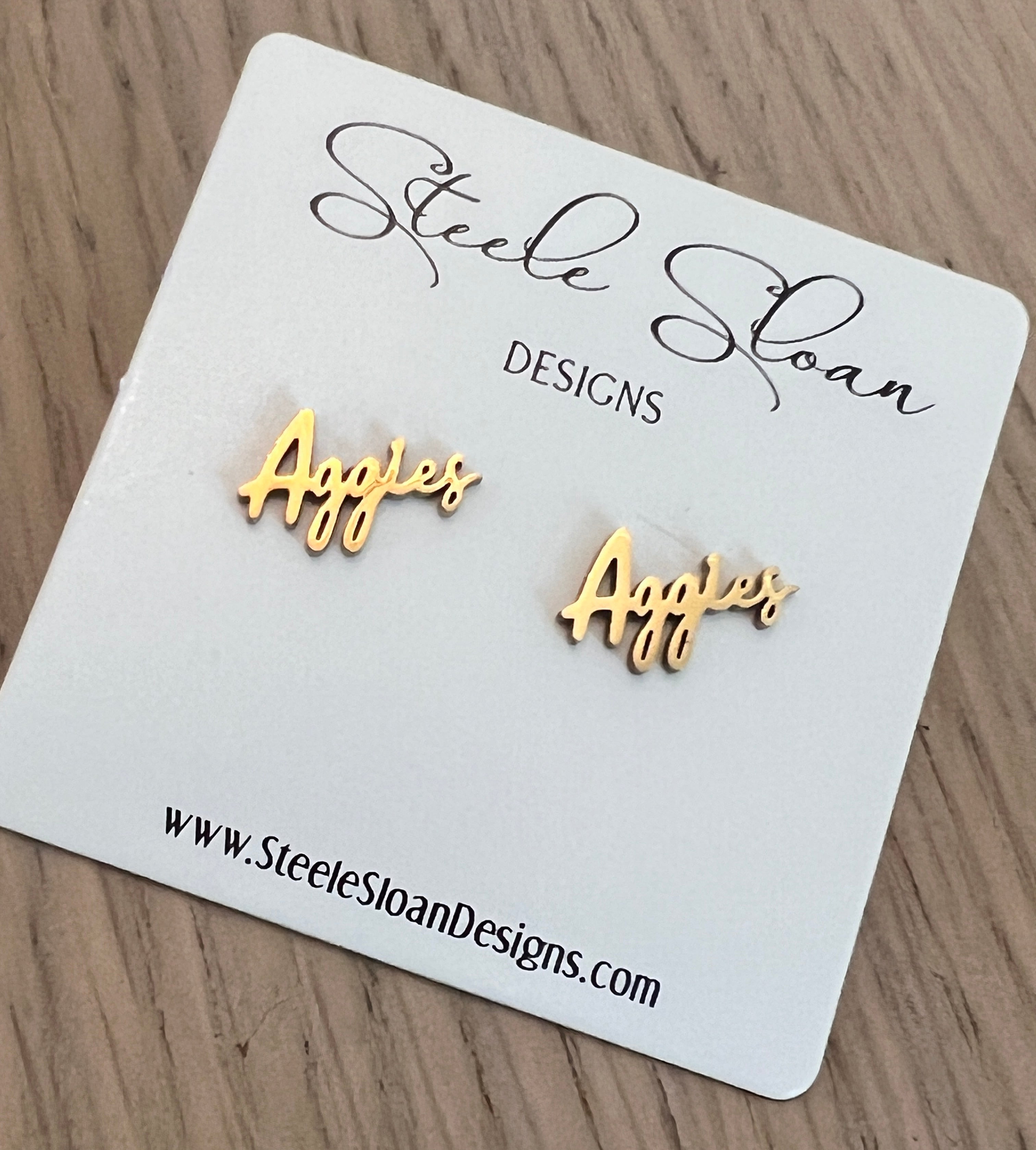 Texas A&M Aggies Gameday Stud Earrings - Hypoallergenic