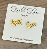 Gig Em Aggies Adorable Texas A&M Gig Em Aggies Gameday Earrings