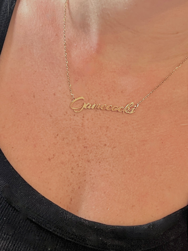 South Carolina Gamecocks Game Day Necklace Gift for Gamecock Fan Tarnish Resistant Hypoallergenic Stainless Steel Officially Licensed