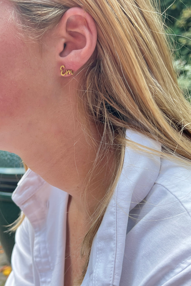 Wreck Em Texas Tech Red Raiders Hypoallergenic Gold Stud Earrings