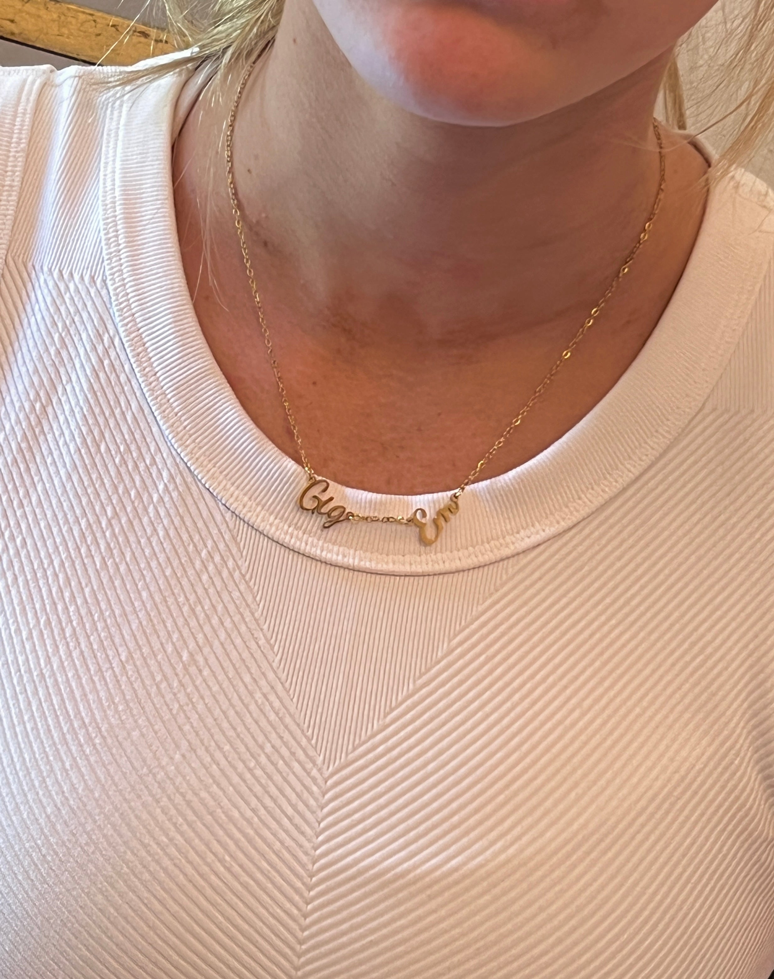 Gig Em Necklace: Texas A&M Game Day Jewelry, Gift for Aggies fans, Go Aggies, TAMU gift, Stainless Steel, Officially Licensed