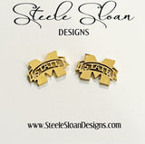 Mississippi State Perfect Gift Logo Earrings - Mississippi State Graduation Gift- Mississippi State Bulldogs - Hypoallergenic