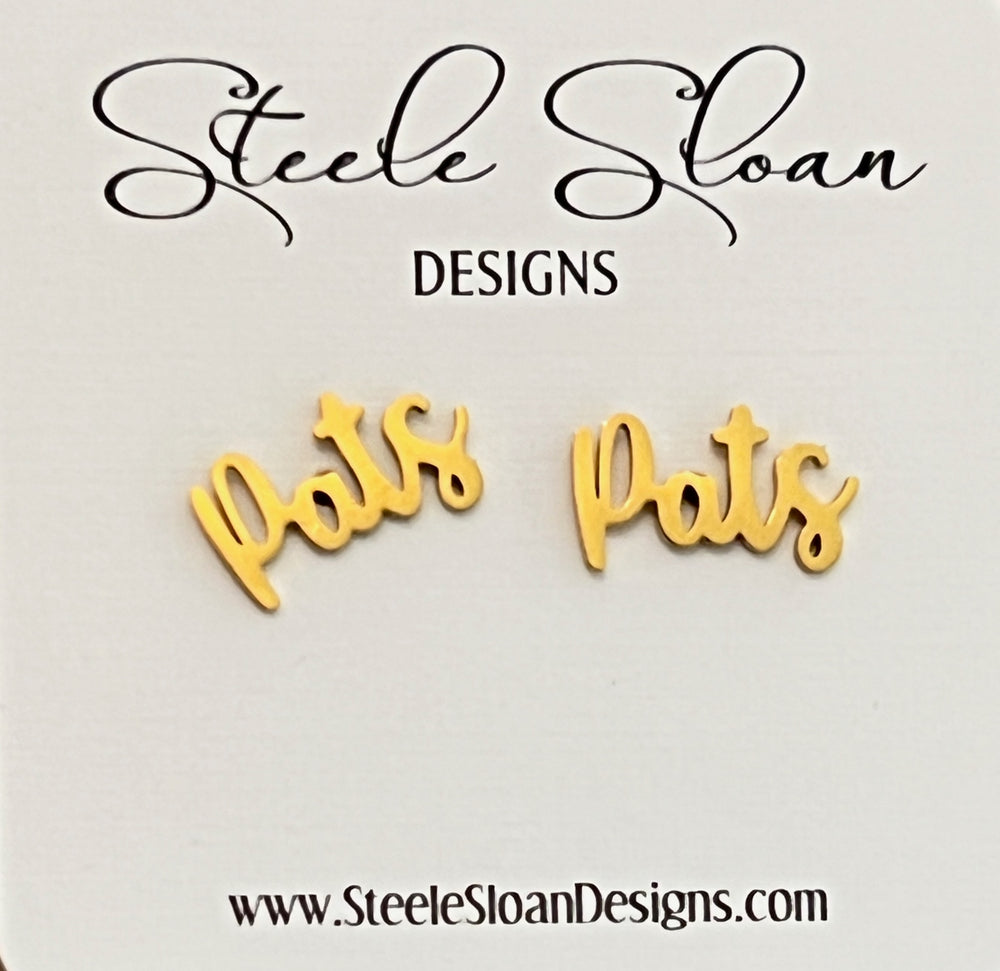 Pats Earrings Patriots Team Spirit Hypoallergenic Gameday Earrings Patriots Football Go Pats Team Mom gift