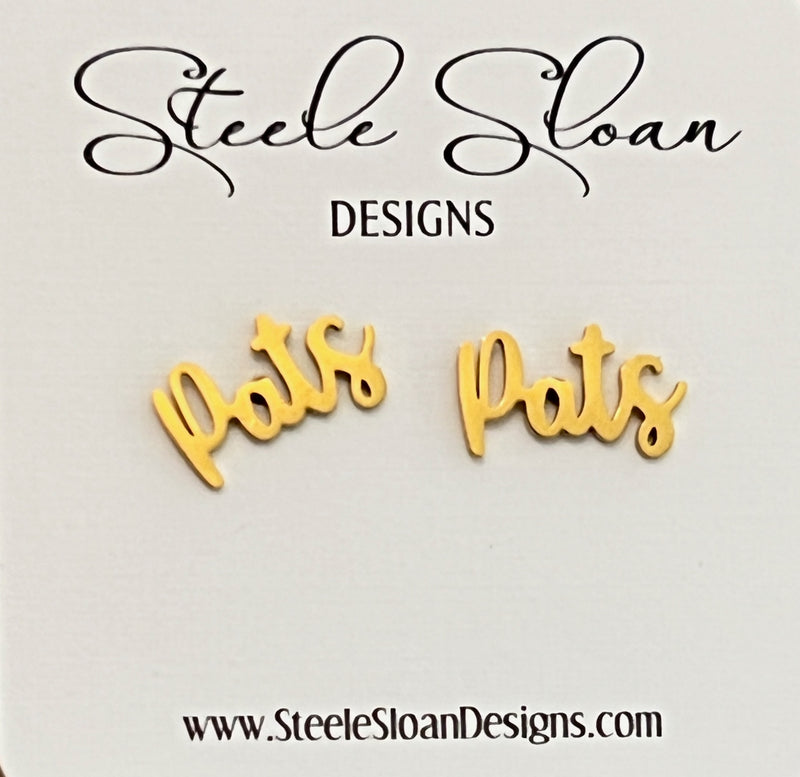 Pats Earrings Patriots Team Spirit Hypoallergenic Gameday Earrings Patriots Football Go Pats Team Mom gift